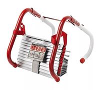 Échelle de secours portable de 7,3 m avec échelons antidérapants et marches larges pour fenêtres et balcons, réutilisable et durable pour adultes