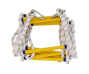 Échelle de secours portable pour une utilisation d'urgence, facile à ranger, résistante aux flammes, idéale pour la maison et le bureau