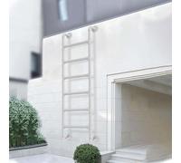 Échelle de secours pour fenêtre - Solution de secours pour maisons à 2 étages - Échelle droite en métal multifonction