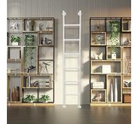 Échelle de Secours pour puits de lumière, échelle de lit Mezzanine métallique Murale, échelles d'urgence Robustes pour la Maison/bibliothèque/dortoir, Charge maximale 150 kg (1,35 m/4,4 pi/5