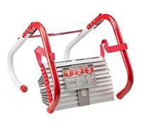 Échelle de Secours rétractable à 3 étages, 7,5 m (26,4 pi), capacité de Charge de 453 kg (1 000 LB), marches Larges antidérapantes, pour la sécurité des Maisons à Plusieurs Niveaux.