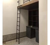 Échelle de Secours Robuste Pour Puits de Fenêtre, Échelle de Lit Mezzanine En Métal À Fixation Murale, Échelle de Lit Superposé En Tube de Fer Noir, Échelle D'Escalade D'Urgence Pour Incendie, Taille