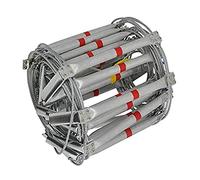 Échelle de sécurité portable en corde de secours 15 m pour haute altitude, idéale pour la maison, le camping et les situations d'urgence