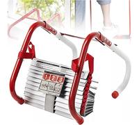 Échelle de sécurité Portable pour Incendie, Corde de Secours, Ignifuge, avec Mousqueton, 7,5 m (295,28 Pouces), 10 m (32 Pieds) (7,5 m/24 Pieds)
