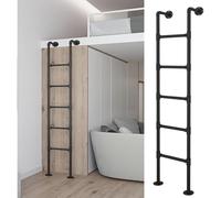 Échelle de Sortie d'urgence pour puits de fenêtre, échelle de lit mezzanine en métal fixée au Mur, échelle de lit superposé en Fer Industriel, échelles d'escalade intérieures et extérieures