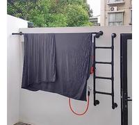 Échelle de Sortie Murale pour fenêtre de sous-Sol, pour lit Haut, Grenier, Mezzanine ou dortoir, lit Simple, 125 cm/49,2 Pouces de Hauteur, capacité de 330 LB