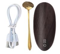 Échelle de thé à haute précision Café numérique Scale de café portable Mini- rechargeable avec cuillère petite pour la mesure bijoux thé