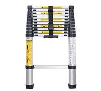 Échelle de toit télescopique 8 m, 7 m, 6,2 m, 5 m, 4 m, 3,8 m, 2,6 m, extensible en aluminium, échafaudage extérieur pour camping-car, grenier, capacité de charge de 150 kg, idéal pour le camping et