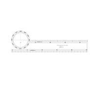 Échelle de traçage de calcul de navigation légère pour la formation en vol intégrant une règle à glissière de sauvegarde électronique outil de mesure précis
