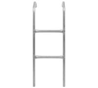 Échelle De Trampoline À 2 Marches Acier Argenté 102,6 Cm