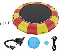 Échelle de trampoline d'eau gonflable, imperméable, résistant à l'abrasion, trampoline d'eau durable 5,18 m Grande surface de saut, plate-forme de saut-Parc aquatique Trampoline de piscine, jouets Jau
