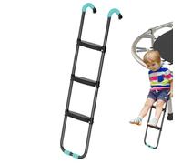 Échelle de trampoline | Grande échelle en acier anti-lève-tôt avec 2 étapes/3 avec grandes marches sans glissement, échelles de trampoline, pièces de trampoline