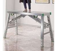 Échelle de travail pliable et portable réglable - Échafaudage en acier robuste pour l'amélioration de la maison, le nettoyage des fenêtres et une portée sûre, idéal pour les projets de bricolage