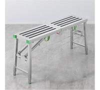 Échelle d'échafaudage pliable et portable réglable en acier robuste pour la maison et la construction, supporte 362,9 kg, idéale pour un accès facile et une stabilité