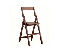 Échelle décorative Pliante 2/3 marches en Bois Massif pour la Maison, Tabouret Convertible intérieur, étagère Multi-Niveaux, Support pour Plantes, économise de l’Espace dans la Cuisine.(2step)