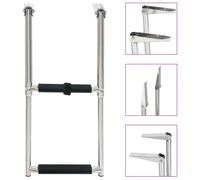 Échelle d'embarquement pliable 2 marches Acier inoxydable