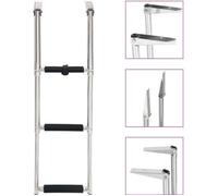 Échelle d'embarquement pliable 3 plans - VIDAXL - Acier inoxydable 304 - Charge maximale 200 kg