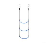 Échelle d'embarquement pour bateau gonflable, échelle en corde solide et légère, supporte 181,4 kg, facile à utiliser et à ranger (bleu-3)