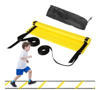 Échelle d'entraînement d'agilité : outils d'entraînement de vitesse, entraîneur de rythme à pied, échelle de fitness d'entraînement | Échelle en corde en nylon PP légère avec