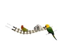 Échelle d'escalade - Aire de jeux en bois naturel, passerelle suspendue pour oiseaux, marches flexibles | Accessoires créatifs pour animaux de compagnie, cacatos, hamsters, furets, amours, conures