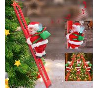Échelle D'escalade Du Père Noël, Escalade Électrique Père Noël Sur L'échelle Jouets De Noël Père Noël Échelle Électrique Poupée Jouets Pour Enfants, Décorations Pour Noël