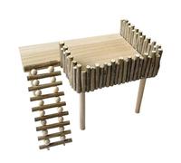 Échelle d'escalade pour hamster ou aire de jeux - Plateforme d'escalade - Jouet d'exercice pour planeurs en sucre et autres petits rongeurs