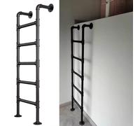 Échelle d'escalade pour sous-sol et fenêtre - Capacité de 136 kg - Antidérapant - En fer forgé - Réglable - 100 cm - 300 cm - Idéal pour les lits hauts, les terrasses, les camping-cars, les