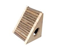 Échelle d'escalade trapézoïdale fixe en bois Petite cage Accessoires Cachette pour hamster Animaux de compagnie