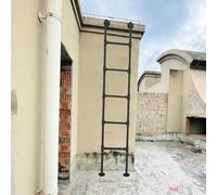 Échelle d'évacuation murale universelle en métal pour puits de fenêtre de sous-sol, 210-250 cm, capacité de 150 kg, solution d'évacuation d'incendie pour sécurité d'urgence et accès rapide