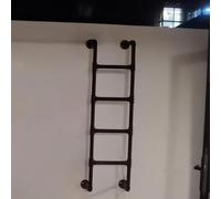 Échelle d'évacuation Universelle pour loft, échelle Droite Murale pour dortoirs, Chambres, Appartements, terrasse, Balcon, échelle de sécurité intérieure à accès latéral de 170 cm à 3 m de h