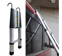 Échelle d'extension télescopique en Aluminium de 2 m/10 Pieds/4 m/5 m/6 m/7 m, échelles télescopiques avec Crochet de Toit pour Toit de Voiture de Grenier, Charge 150 kg étoile de lumière