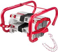 Echelle d'incendie VEVOR, 4 m, échelle de secours escamotable max. 453,6 kg, échelle de secours légère en alliage d'aluminium avec sangle en polyester haute résistance, échelons antidérapants & marche