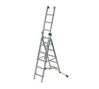 Echelle Direct - Echelle transformable aluminium 3 plans (dont 1 détachable) avec fonction rattrapage de niveau