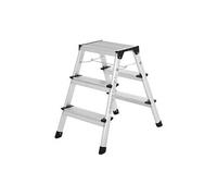 Echelle domestique pliable escabeau marchepied 3 niveaux en alu antidérapant capacité de charge 150 kg conforme aux normes 12_0000480