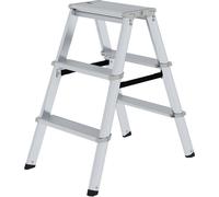 Echelle double Hauteur totale 0,69m Nombre de marches2x3 Alu accessible des deux côtés Hauteur de travail 2,25m