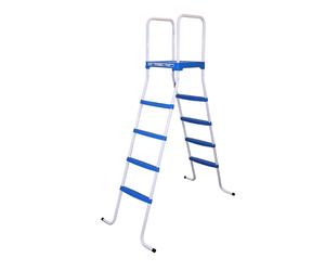 Echelle double symétrique Toi PLATEFORME 2x4 marches laquée epoxy pour piscine hors-sol