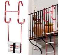 Échelle d'urgence de 7,3 m, charge maximale de 450 kg, crochets en acier inoxydable, échelle de sécurité pour fenêtres et balcons, équipement essentiel de sécurité incendie pour la maison et le bureau