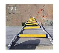 Échelle d'urgence en corde pour enfants et adultes - Outil d'escalade sûr et doux pour fenêtres et balcons - 15 m de long - Supporte jusqu'à 420 kg - Idéal pour une utilisation à 2 ou 6 étages