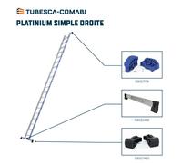 Échelle en aluminium H6,7 m Platinium simple droite TUBESCA 02410120