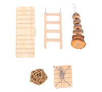 Échelle en Bois pour Hamster et Oiseaux, D’exercice | Bois , Usage à Maison Quand vous Êtes Absent, Accessoire pour Petits Animaux, Aide au Mouvement