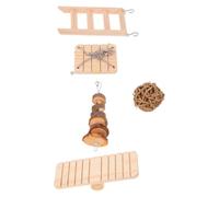 Échelle en Bois pour Hamster, Exercice et Stabilité Solide | Oiseaux et Hamsters, Usage Intérieur Quand vous Êtes Absent, Lot, Accessoire de Jeu