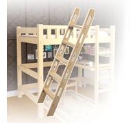 Échelle en Bois pour Lits superposés ou mezzanines de Camping-Car - Échelle Universelle Peu encombrante (Charge Max. 150 kg) - Convient Aussi aux bibliothèques et aux Bateaux(1.65m)