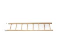 Échelle en bois pour oiseaux, cage, marchepied, jouets, cage, animaux domestiques, 8 marches (35,6 cm), chauffée, 8 marches (beige, taille unique)
