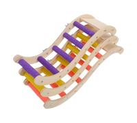 Échelle en Bois pour Perroquet Lot de 3 pièces pour Cage | Jouet grimpant multifonction, nettoyage facile, installation simple, décor pour aras et perroquets