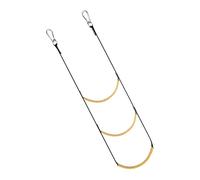Échelle en corde de bateau - Nylon 93 x 32 cm | Échelle d'embarquement pliable | Aide à l'escalade | Conception solide et résistante pour kayak, yacht, piscine et embarcations nautiques