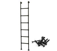 Échelle en métal de 100 à 300 cm de hauteur pour montage mural, échelles d'escalade de sécurité pour loft, fenêtre de sous-sol, échelle de sortie pour camping-car, voiture,bateau,dortoir,bibliothèque(