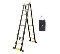 Echelle - Escabeau télescopique WOERTHER GRAFITEK ES-500DB-G-P4 2m50 à 5m (avec housse)