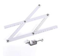 Échelle - Excellente règle pliable avec fonction pantographe - Outil d'artiste idéal pour l'agrandissement et la réduction du dessin dans les bureaux et les écoles