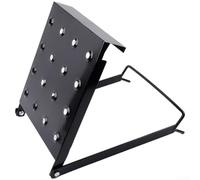 Échelle extensible en aluminium avec structure pliable et plate-forme antidérapante pour une organisation efficace des outils et des besoins élevés (noir)