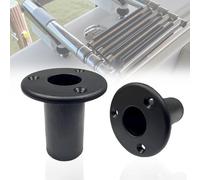 Échelle Flottante Pliante Insert Plug - 1 Pouce Bateau Yacht Crochet Porte - gobelet supplémentaire Remplacement télescopique Tube raccords, 2 PCS